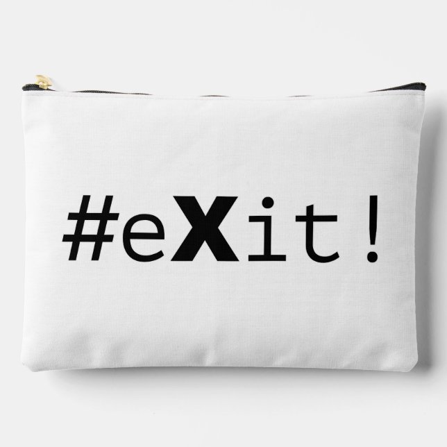 #eXit! Accessory Pouch (Front)