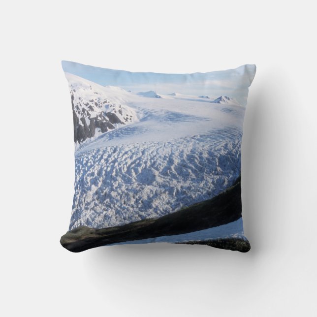 Exit Glacier in Kenai Fjords National Park Cushion (Front)