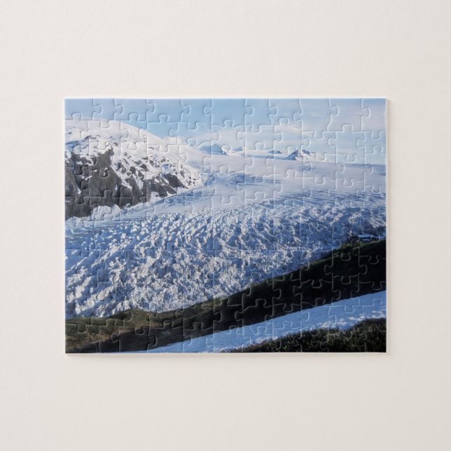 Exit Glacier in Kenai Fjords National Park, Jigsaw Puzzle (Horizontal)