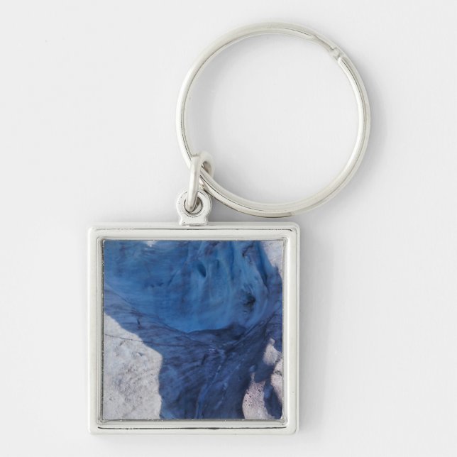 Exit Glacier Waves Key Ring (Front)