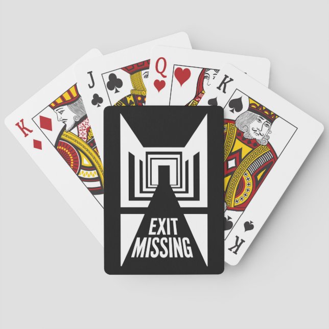 Exit Missing - Glitch in Reality Playing Cards (Back)