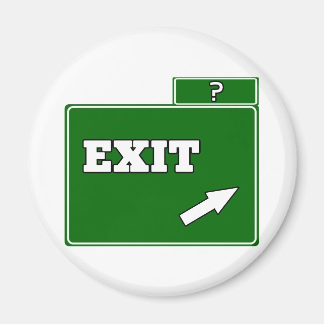 ? Exit sign Magnet (Front)