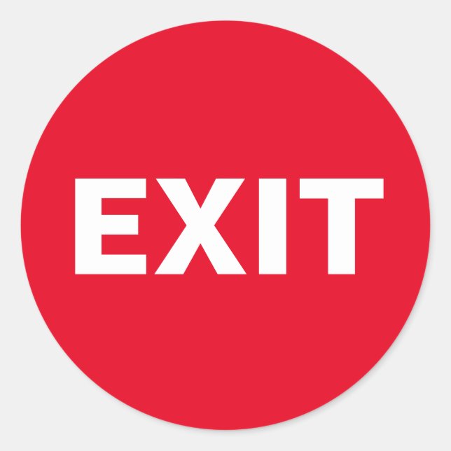 Exit Sticker (Front)