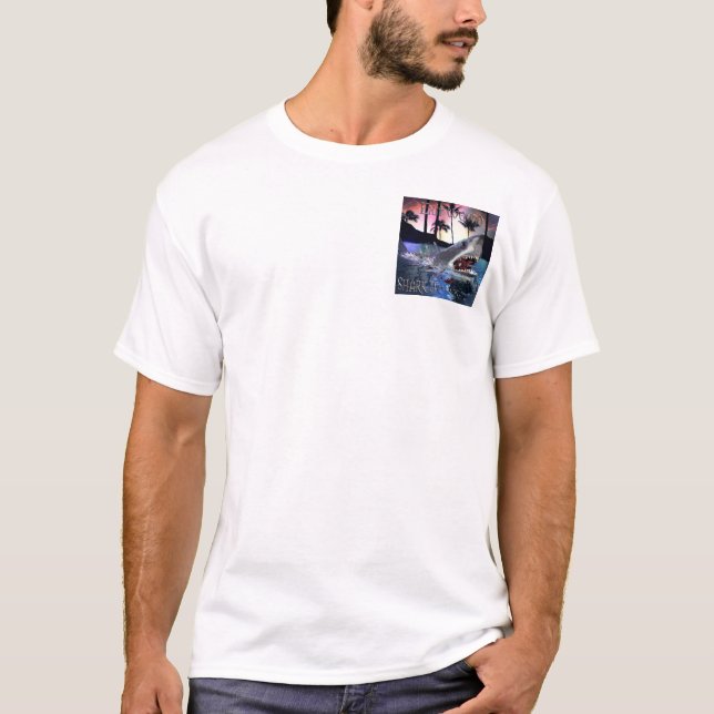 Exit Wound Shark Attack Cover Art T-Shirt (Front)