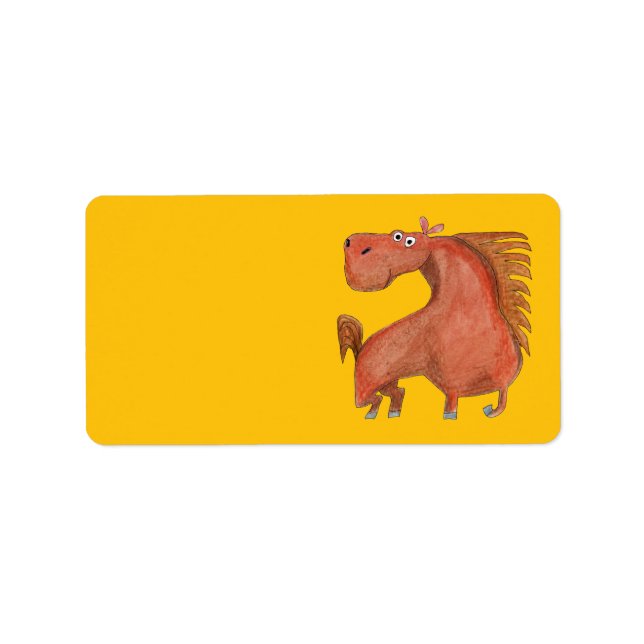 Exited Horse Label (Front)