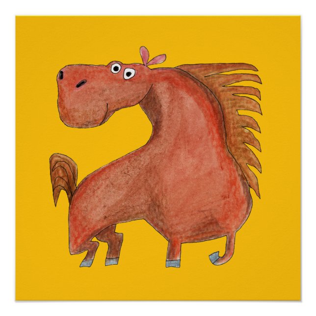 Exited Horse Poster (Front)