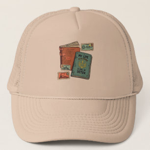 Exiting life trucker hat