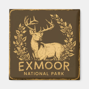Exmoor National Park Beautiful Deer Magnet