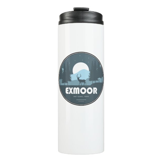 Exmoor National Park Deer Thermal Tumbler (Front)