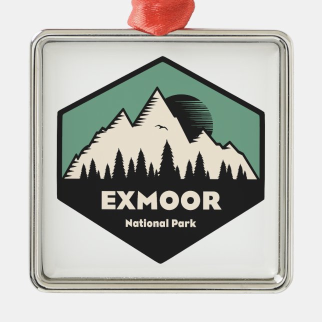 Exmoor National Park Metal Ornament (Front)