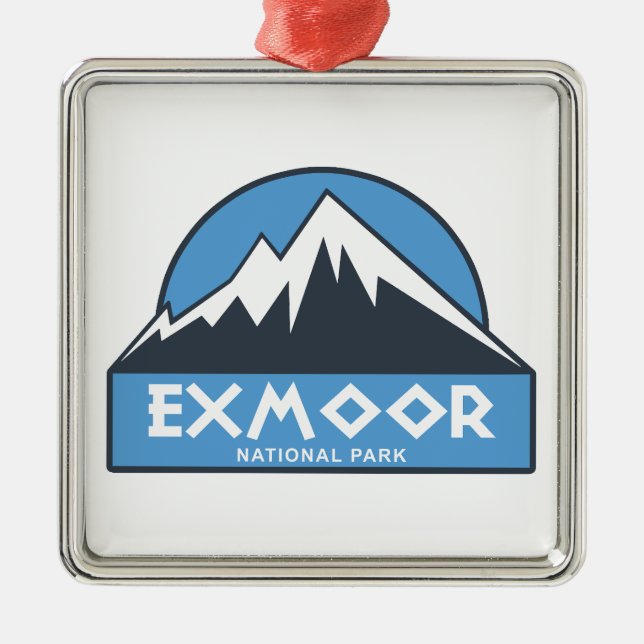 Exmoor National Park Metal Ornament (Front)