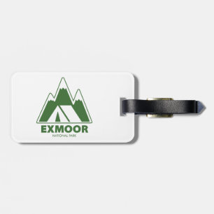 Exmoor National Park Mountains Camping Luggage Tag