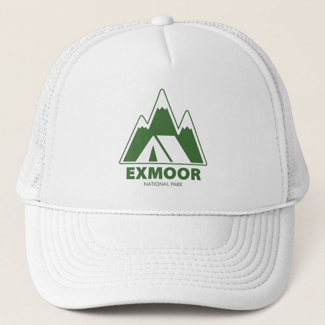 Exmoor National Park Mountains Camping Trucker Hat (Front)
