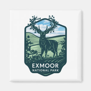 Exmoor National Park Pretty Deer Magnet