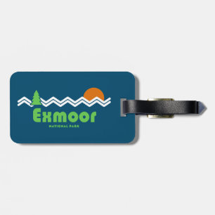 Exmoor National Park Retro Luggage Tag