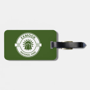 Exmoor National Park Sun Trees Luggage Tag