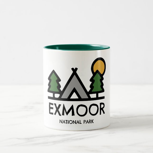Exmoor National Park Two-Tone Coffee Mug (Center)