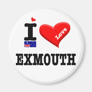 EXMOUTH - I Love Magnet