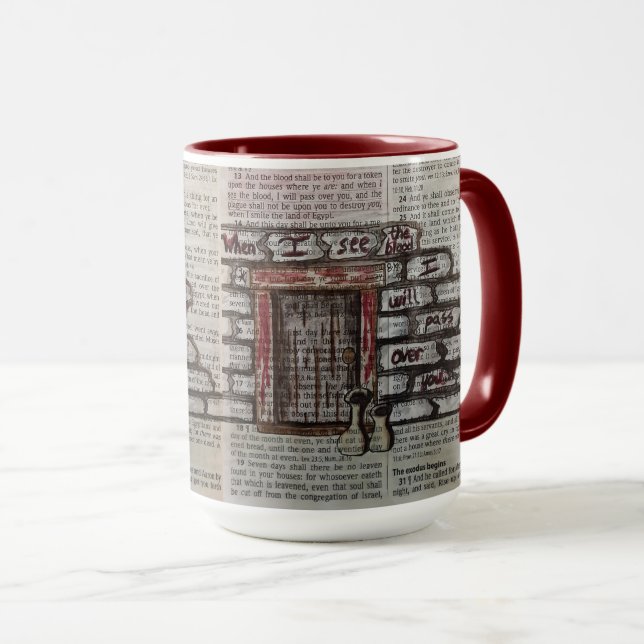 Exodus 12:13 - I Will Pass Over You Mug (Front Right)