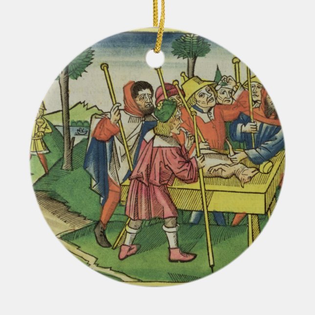 Exodus 12 The First Passover, from the 'Nuremberg Ceramic Tree Decoration (Front)