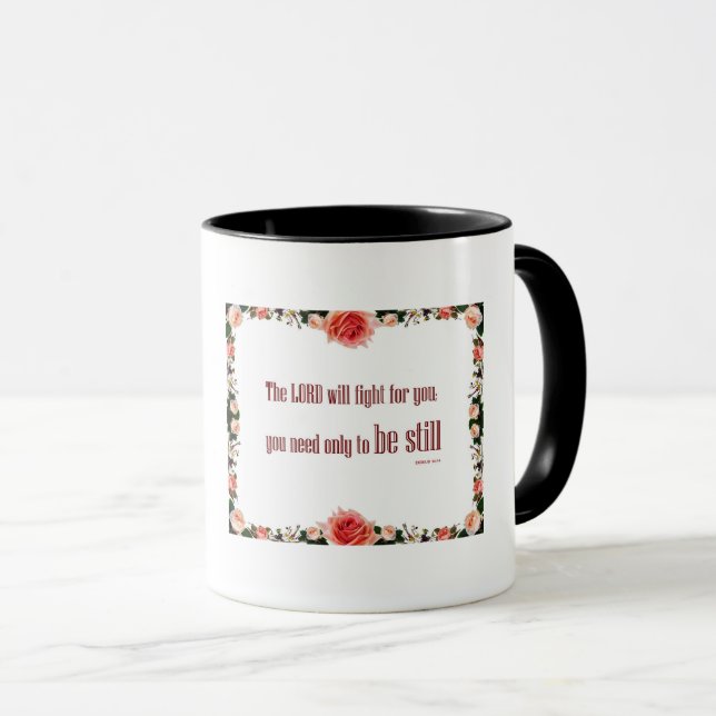 Exodus 14 Combo Mug, 11 oz 'The LORD will Fight'  Mug (Front Right)