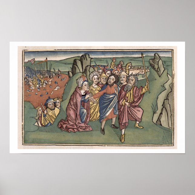 Exodus 14 Moses and the Israelites crossing the Re Poster (Front)