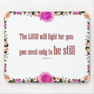 Exodus 14 'The LORD will Fight' Elegant Mouse Pad