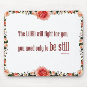 Exodus 14 'The LORD will Fight' Elegant Mouse Pad
