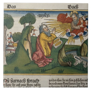 Exodus 34 1-10 Moses receives the second tablets w Tile