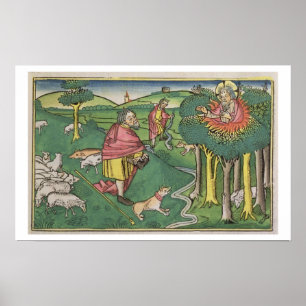 Exodus 3 1-22 The Burning Bush, and Exodus 4 1-4 G Poster