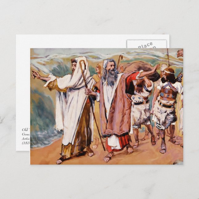 Exodus from Egypt. Fine Art Passover Postcard (Front/Back)