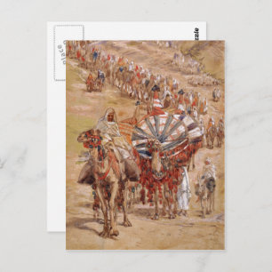 Exodus from Egypt. Passover Fine Art  Postcard