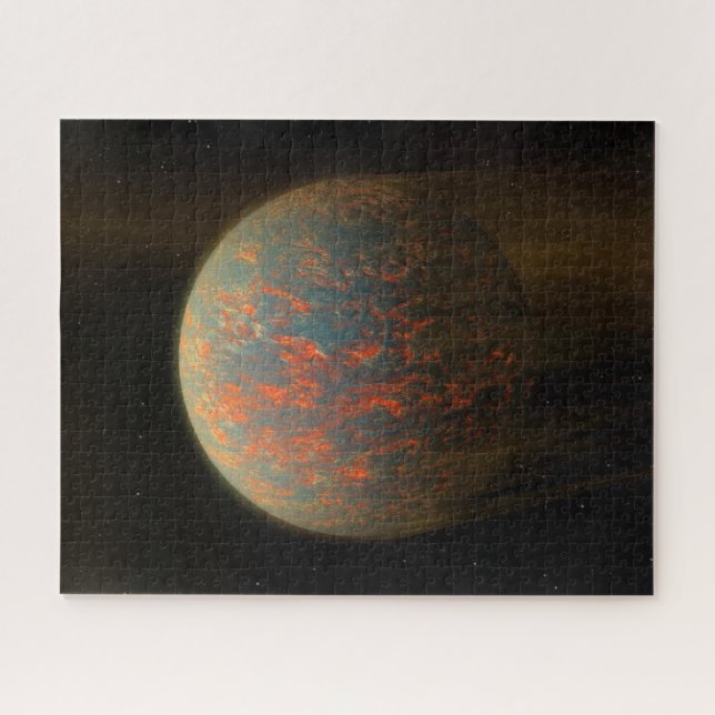 Exoplanet 55 Cancri E And Its Molten Surface Jigsaw Puzzle (Horizontal)