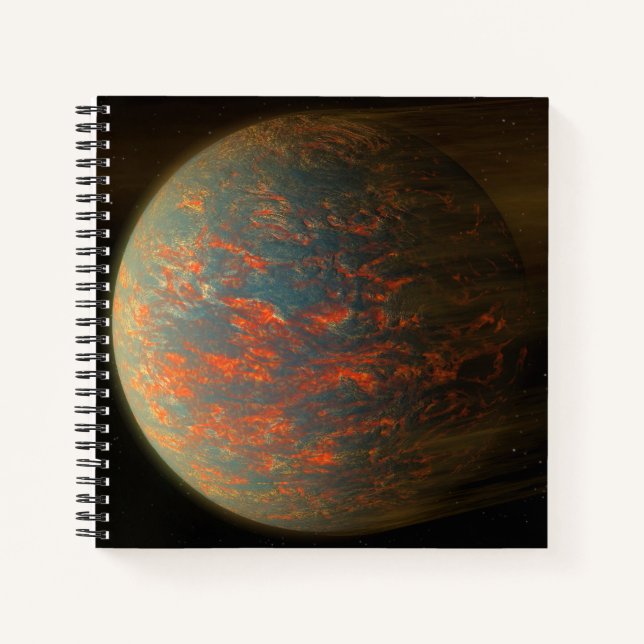Exoplanet 55 Cancri E And Its Molten Surface Notebook (Front)