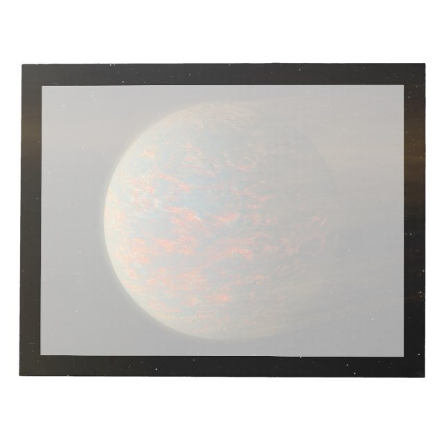 Exoplanet 55 Cancri E And Its Molten Surface Notepad (Front)