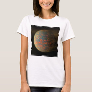 Exoplanet 55 Cancri E And Its Molten Surface T-Shirt