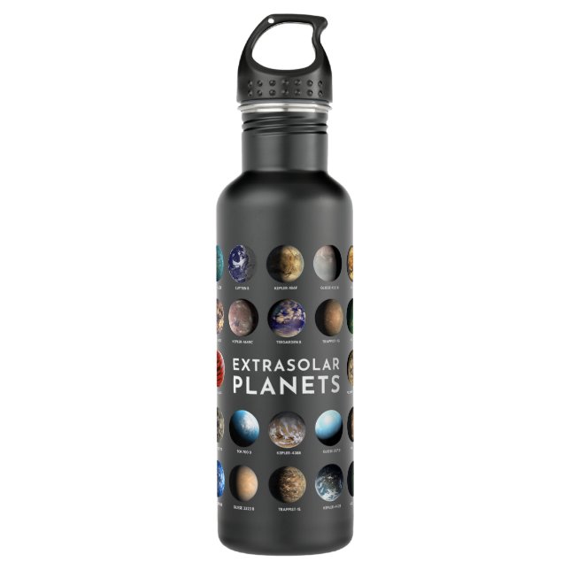 Exoplanet Extrasolar Planet Astronomy Space Astrop 710 Ml Water Bottle (Front)