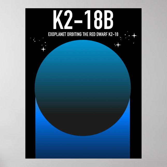 exoplanet K2-18b  Poster (Front)