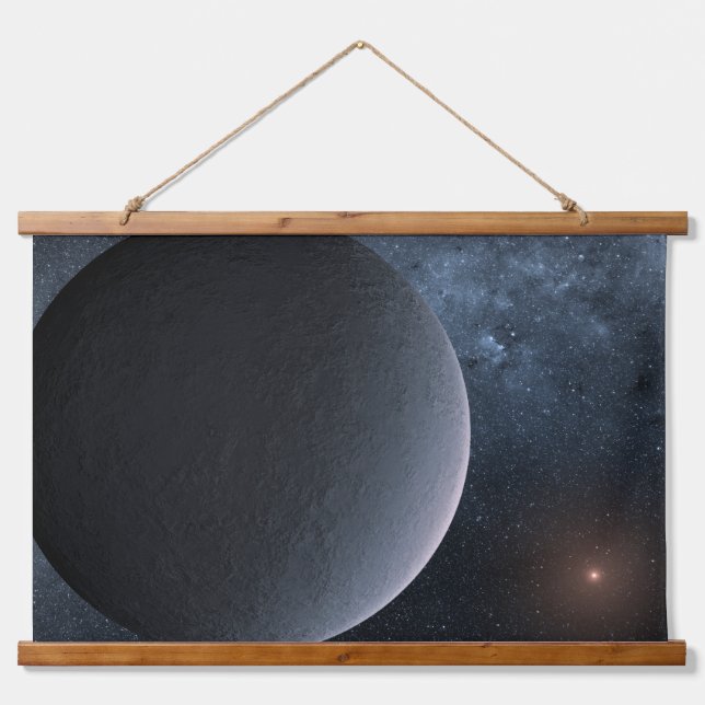 Exoplanet Ogle-2016-Blg-1195lb Orbits A Small Star Hanging Tapestry (Front)