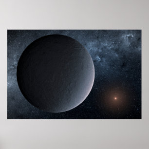 Exoplanet Ogle-2016-Blg-1195lb Orbits A Small Star Poster