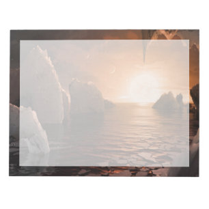 Exoplanet Trappist-1f From Its Icy Night Side. Notepad