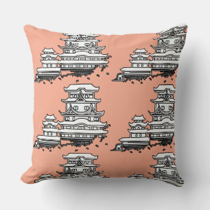 Exotic Abode Dk Peach Cushion