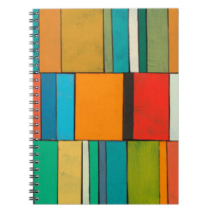 Exotic abstract tropical pattern with bright colou notebook