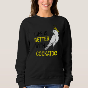 Exotic Animal Cute Parakeet Cockatoo Bird Sweatshirt