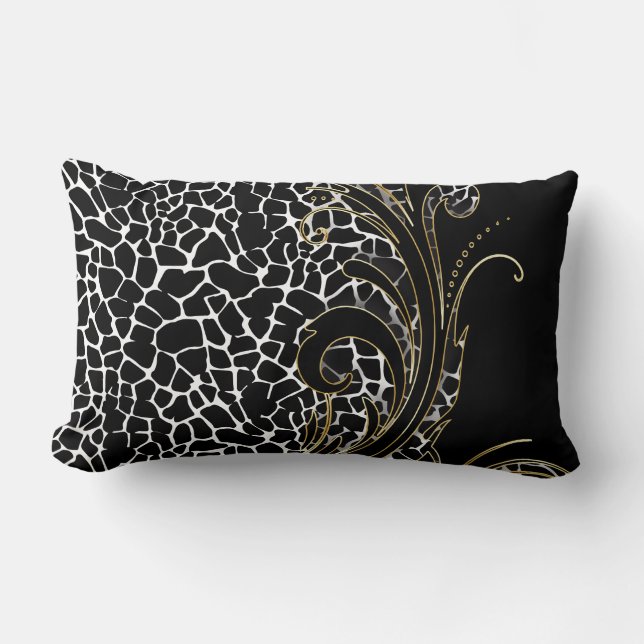 Exotic Animal Pattern Lumbar Cushion (Front)