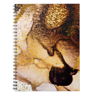 Exotic ART. Golden swirl, artistic design. Painter Notebook