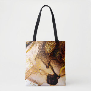 Exotic ART. Golden swirl, artistic design. Painter Tote Bag