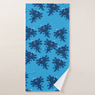 Exotic Axototl Salamander Bath Towel