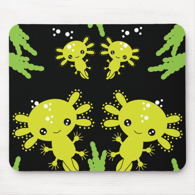 Exotic Axototl Salamander Mouse Pad (Front)