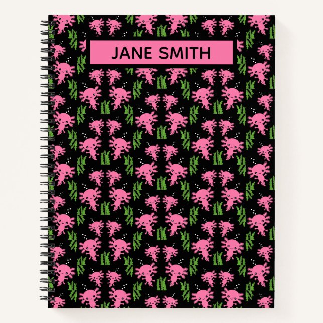 Exotic Axototl Salamander Notebook (Front)